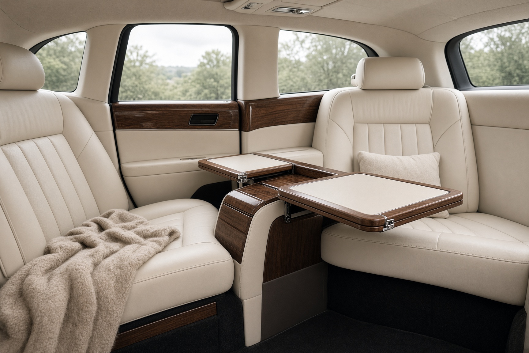 Rear cabin of a prestige saloon